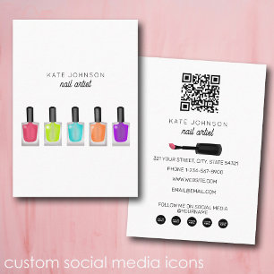Nägel Maniküre Pediküre Schönheit Nageldesignerin Visitenkarte