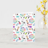 Nägel Maniküre Pediküre Schönheitssalon Karte (Gelbe Blume)