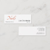 Nägel Mini Visitenkarte (Vorne/Hinten)