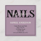 Nägel nach Foto Quadratische Visitenkarte (Vorderseite)