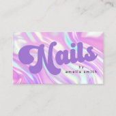 Nägel nach Namen lila Pasten Visitenkarte (Vorderseite)