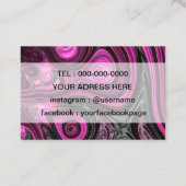 Nagel-Nagel-KünstlerPedicure NailArt lila Visitenkarte (Rückseite)