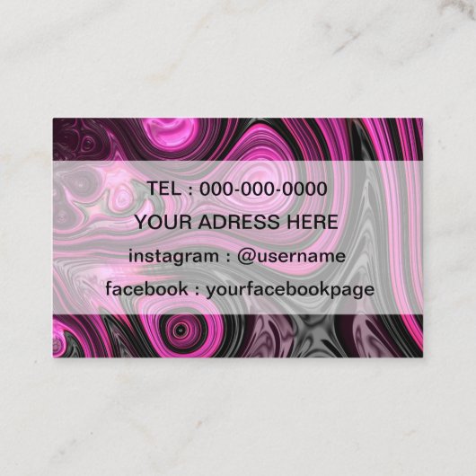 Nagel-Nagel-KünstlerPedicure NailArt lila Visitenkarte (Rückseite)