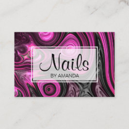 Nagel-Nagel-KünstlerPedicure NailArt lila Visitenkarte