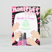 Nägel, Nägel, Nägel, Maniküre Wellness-Center Gebu Einladung (Stehend Vorderseite)