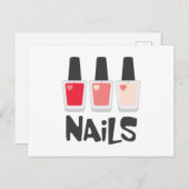 Nägel Postkarte (Vorne/Hinten)
