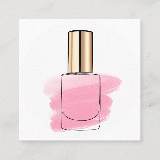 Nägel Quadratische Visitenkarte (Vorderseite)