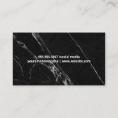 Nägel | Red Nail Polnische Flasche | Schwarzer Mar Visitenkarte (Rückseite)