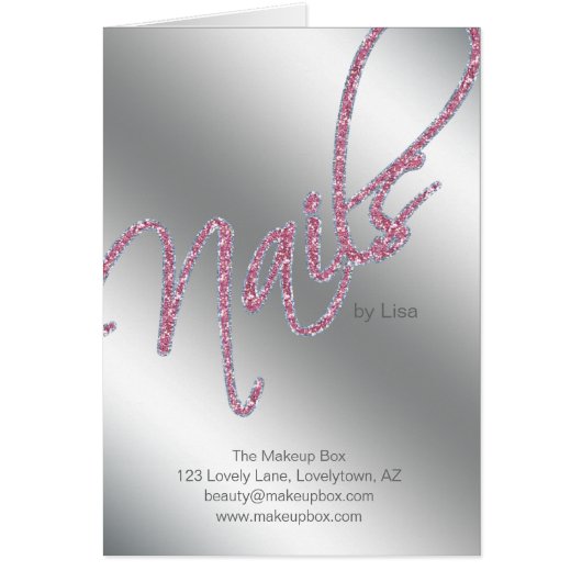 Nagel-Salon-Broschüren-Schönheit (Vorne)