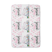 Nägel-Salon mit Dekoration Badematte (Vorderseite Vertikal)