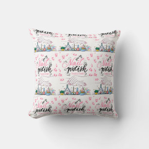 Nägel-Salon mit Dekoration Kissen