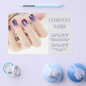 Nagel-Salon mit gürtelig-eleganter Maniküre Flyer (Einzeln)