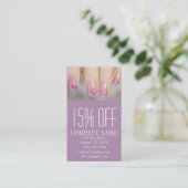 Nagel-Salon mit gürtelig-eleganter Maniküre Rabattkarte (Stehend Vorderseite)