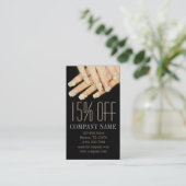 Nagel-Salon mit gürtelig-eleganter Maniküre Rabattkarte (Stehend Vorderseite)