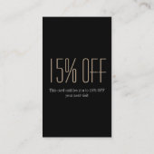 Nagel-Salon mit gürtelig-eleganter Maniküre Rabattkarte (Rückseite)