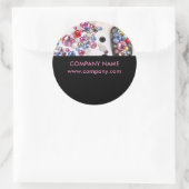 Nagel-Salon mit gürtelig-eleganter Maniküre Runder Aufkleber (Tasche)