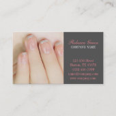 Nagel-Salon mit gürtelig-eleganter Maniküre Visitenkarte (Vorderseite)