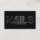 Nagel-Salon mit gürtelig-eleganter Maniküre Visitenkarte (Rückseite)