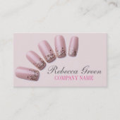 Nagel-Salon mit gürtelig-eleganter Maniküre Visitenkarte (Vorderseite)