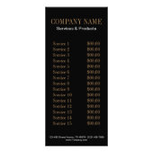 Nagel-Salon mit gürtelig-eleganter Maniküre Werbekarte (Hinten)