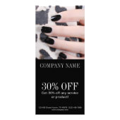 Nagel-Salon mit gürtelig-eleganter Maniküre Werbekarte (Vorne)