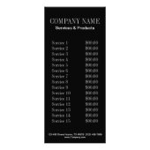 Nagel-Salon mit gürtelig-eleganter Maniküre Werbekarte (Hinten)