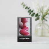 Nagel-Salon oder Nagel-Techniker-Visitenkarten Visitenkarte (Stehend Vorderseite)