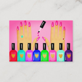 Nagel! Salon Pink Visitenkarte