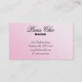 Nagel-Salon-Roller-Mädchen-Glitzer-Polnisch-Wirbel Visitenkarte (Rückseite)