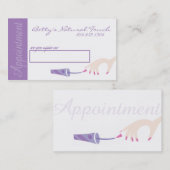 Nagel-Salon-Verabredungs-Karten Terminkarte (Vorne/Hinten)