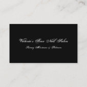 Nagel-Salon Visitenkarte (Rückseite)