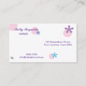 Nagel-Salon-Visitenkarte Visitenkarte (Rückseite)