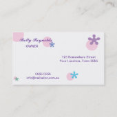 Nagel-Salon-Visitenkarte Visitenkarte (Rückseite)