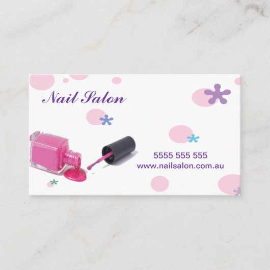 Nagel-Salon-Visitenkarte Visitenkarte (Vorderseite)