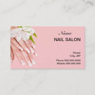 Nagel-Salon-Visitenkarte - wählen Sie Ihre Farbe Terminkarte