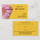 Nagel-Salon-Visitenkarte - wählen Sie Ihre Farbe Terminkarte (Vorne/Hinten)