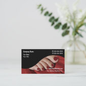 Nagel-Salon-Visitenkarten Visitenkarte (Stehend Vorderseite)