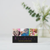 Nägel, Salon, Wellness-Center, Beauty Business Car Visitenkarte (Stehend Vorderseite)