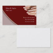 Nagel-Schönheits-Visitenkarten Visitenkarte (Vorne/Hinten)