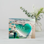 Nägel-Skalierungsdiagramm Folien Feiertagspostkarte (Stehend vorne)