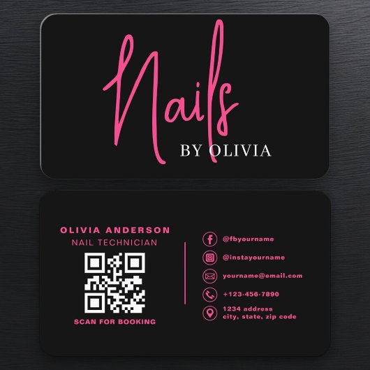 Nagel-Spezialist QR-Code Visitenkarte