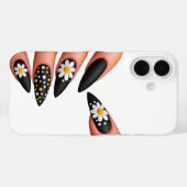 Nägel Stil schwarz Case-Mate iPhone Hülle (Rückseite (Horizontal))