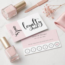 Nägel Studio Blush Pink Kundenbindungskarte