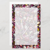 Nagel-Studio-Muster Briefpapier (Vorne/Hinten)