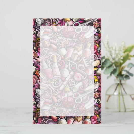 Nagel-Studio-Muster Briefpapier (Stehend Vorderseite)