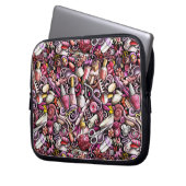 Nagel-Studio-Muster Laptopschutzhülle (Vorderseite Links)