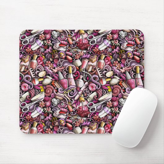 Nagel-Studio-Muster Mousepad (Mit Mouse)