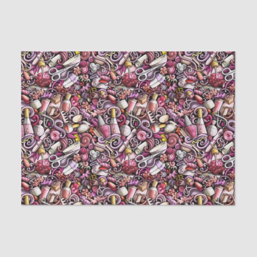 Nagel-Studio-Muster Seidenpapier (Vorderseite)