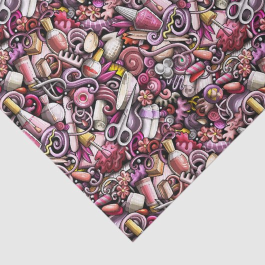 Nagel-Studio-Muster Seidenpapier (Ausschnitt)