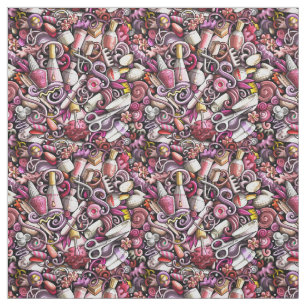 Nagel-Studio-Muster Stoff